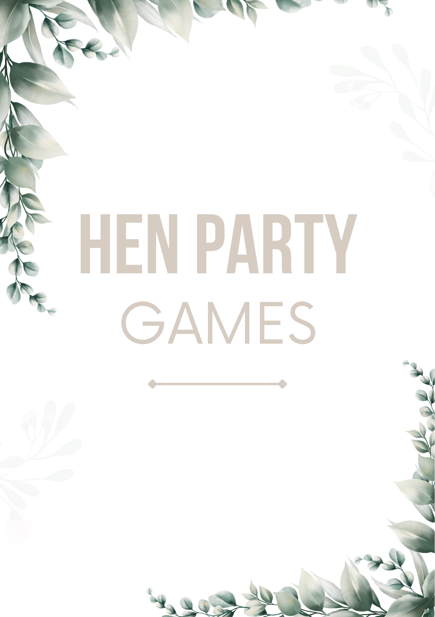Hen party games