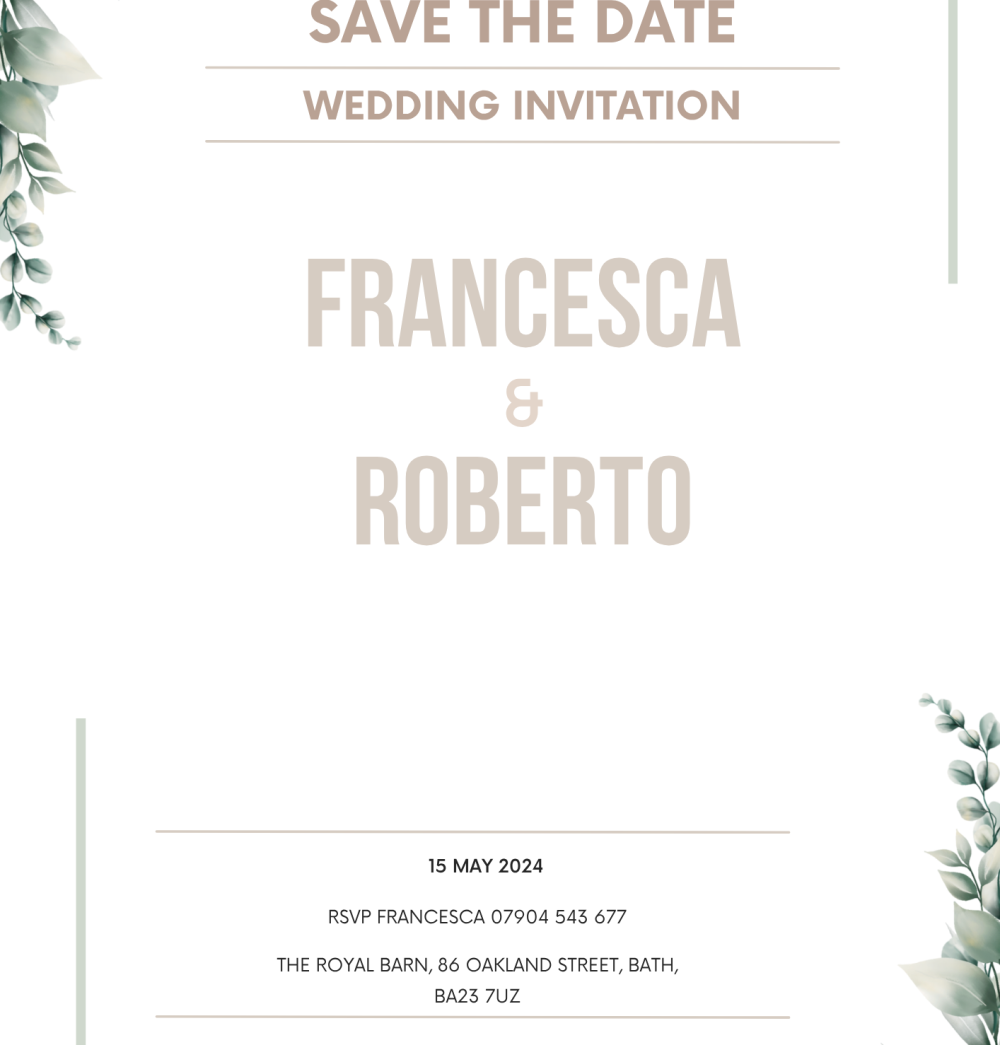 Wedding Cards A4 bundle